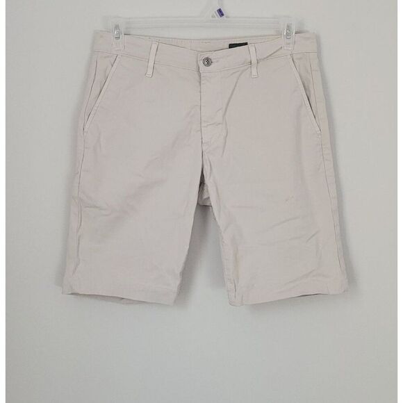 AG The Graduate Trouser Tailored Leg Khaki Shorts Size 32 - Picture 1 of 8